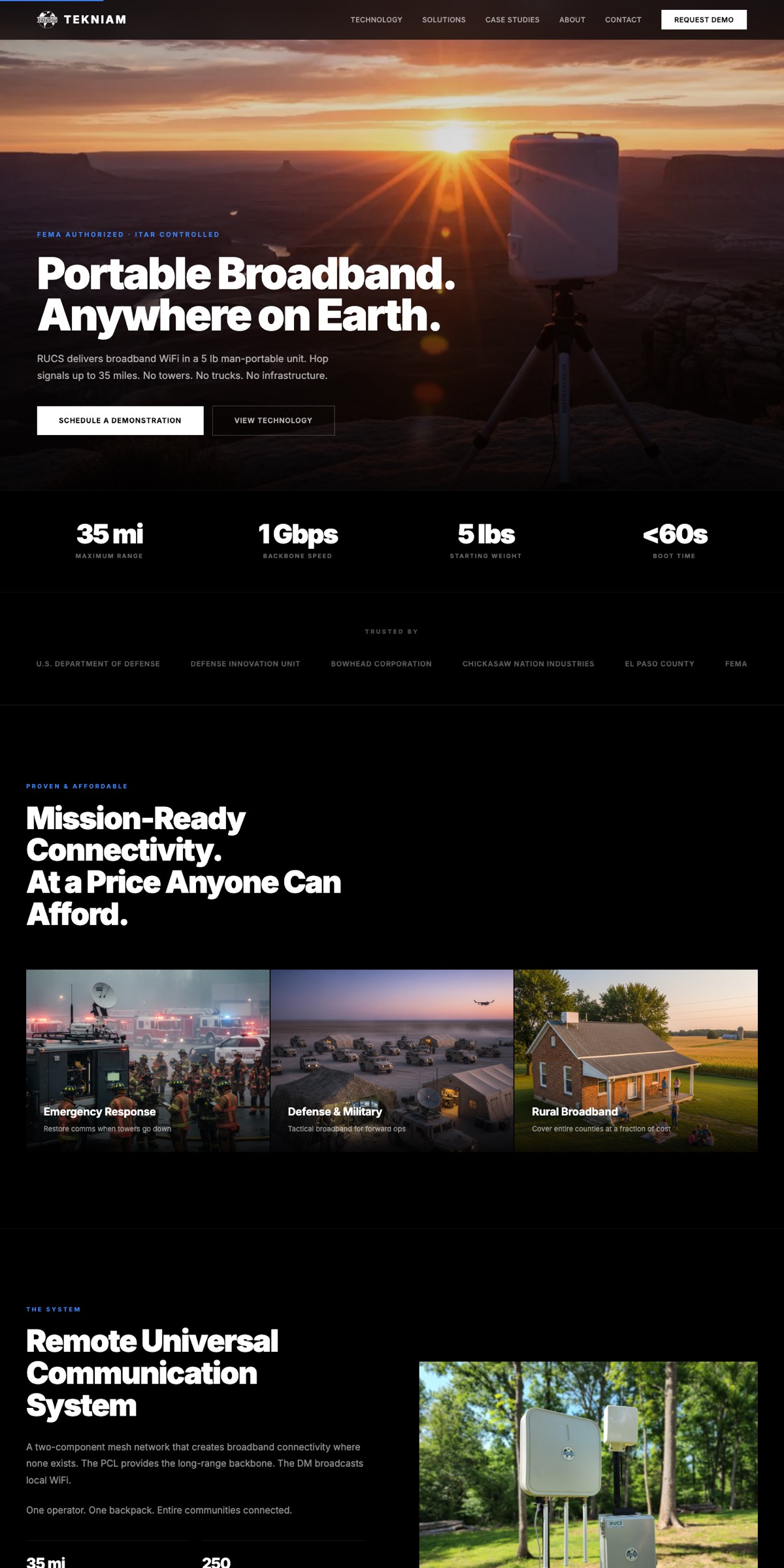 Tekniam home page